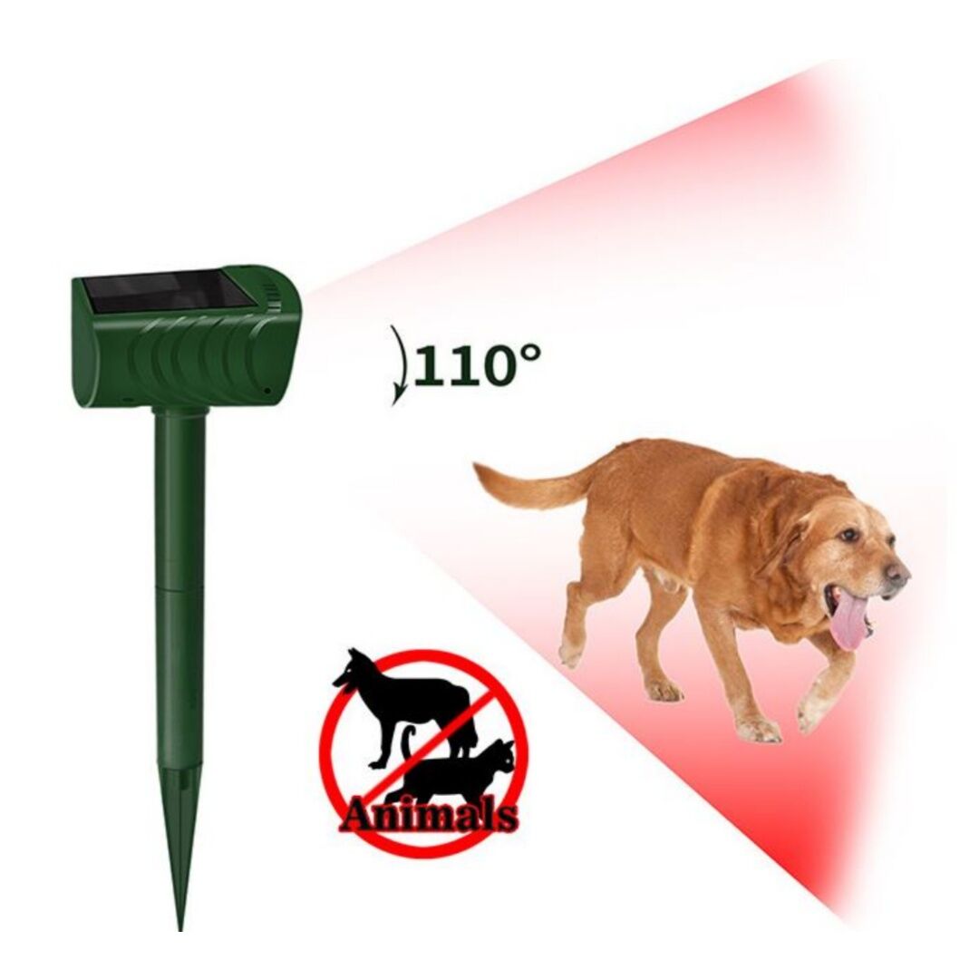Model 704 Solar Powered Animal Repeller - High-Performance Ultrasonic & Optical Deterrent for Yard Protection - Image 5
