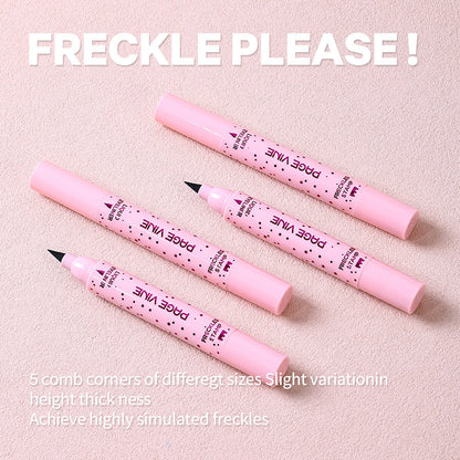 2-Pack #03 Dark 2-in-1 Double-Headed Freckle Pen & Eyeliner - Natural & Long-Lasting, Easy Coloring for Sun-Kissed Look - Image 3