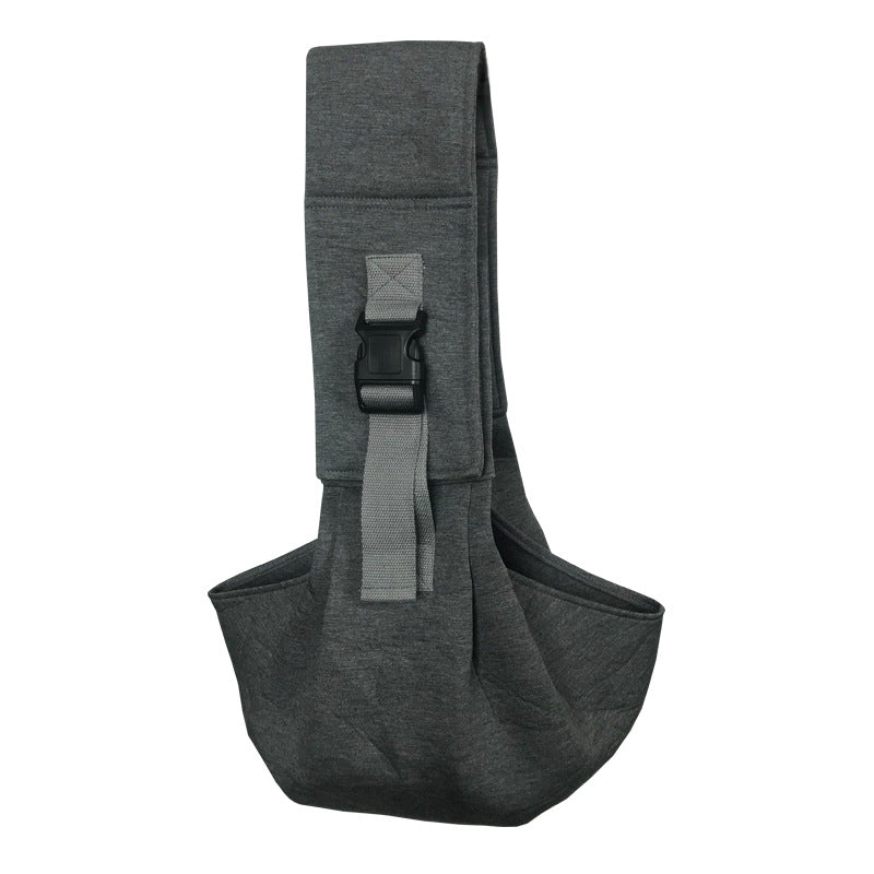 Dark Grey Adjustable Pet Carrier Sling Bag - Comfortable Wide Shoulder Strap Crossbody Tote for Cats and Small Dogs (Up to 13 lbs) - Image 3