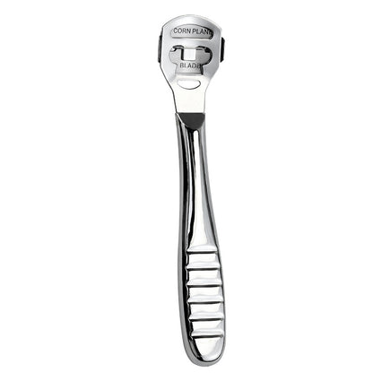 2-Pack Stainless Steel Foot Planer and Callus Remover - Professional Pedicure Tool for Dead Skin and Hard Calluses (Sliver)