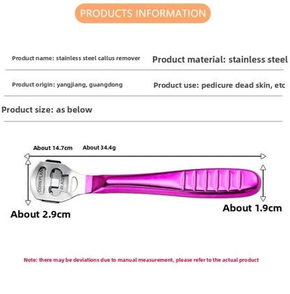 2-Pack Stainless Steel Foot Planer and Callus Remover - Professional Pedicure Tool for Dead Skin and Hard Calluses (Sliver) - Image 5