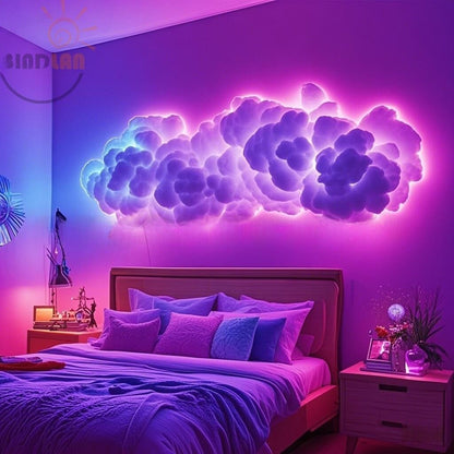 DIY Thunder Cloud Light Strip - USB Powered, App/Remote Controlled, Voice Control Supported, RGB LED Atmosphere Decoration - Image 2