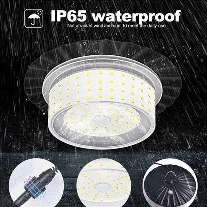 244 LED Solar Motion Sensor Pendant Light - IP65 Waterproof Barn/Patio Light with 4 Remote Modes and High Lumen Output - Image 6