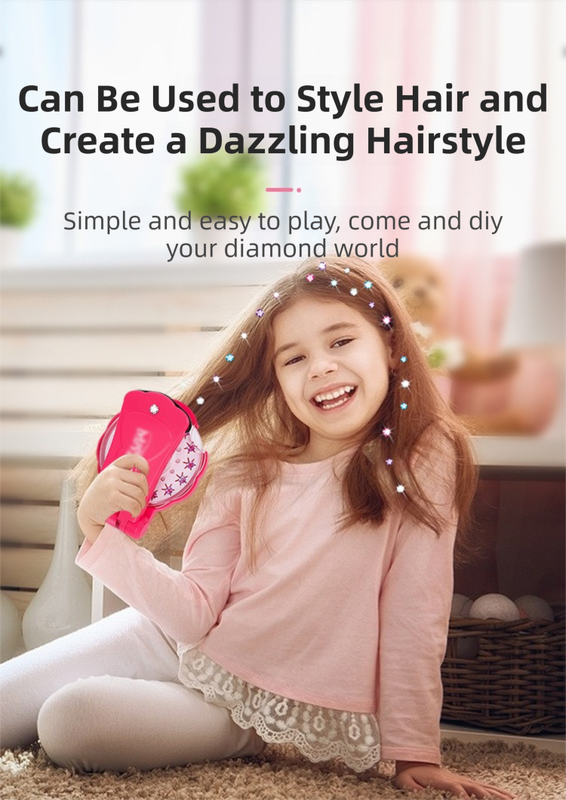 Bling Bling Gem Stamper and Hair Decorating Toy Set(1 Stamper + 36 Gem Sheets) - DIY Hair, Fashion, and Accessory Decoration Kit for Girls - Image 4