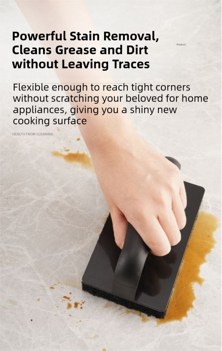 Stainless Steel BBQ Griddle and Grill Cleaning Tool Set - Scraper, 4  Cleaning Pad with TPR Handle Kit for Deep Cleaning - Image 4
