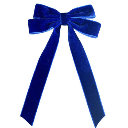 Luxury Velvet Bow Hair Clip Set (10 Pcs) - Simple Fashion Accessory for Princess Outfits and Party Decoration - Image 3