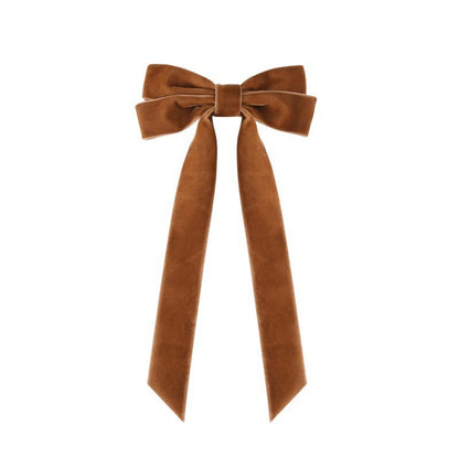 Luxury Velvet Bow Hair Clip Set (10 Pcs) - Simple Fashion Accessory for Princess Outfits and Party Decoration - Image 4
