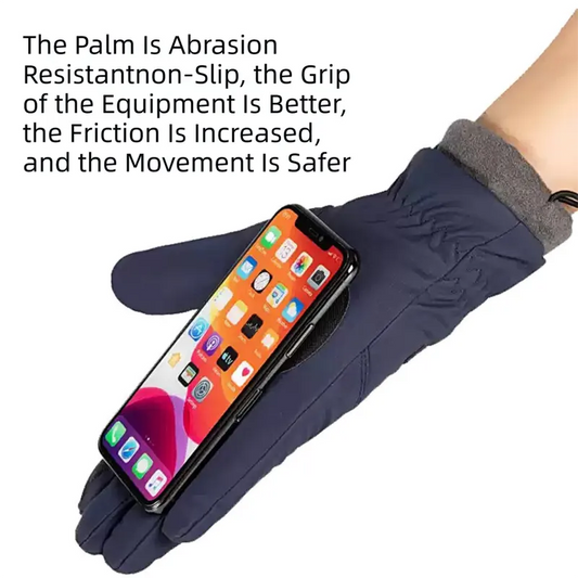 2-Pair Black Thermal Winter Gloves for Men and Women - Waterproof Windproof & Touchscreen Compatible Gloves for Skiing, Cycling & Winter Travel(L Size) - Image 3