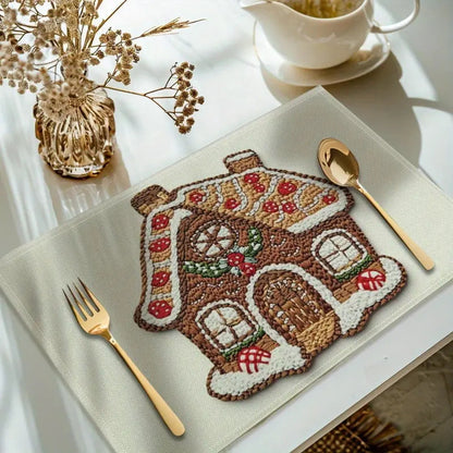 4-Pack Festive Printed Insulated Placemat for Australian Summer Holidays - Style 2 Seasonal Designs for Boxing Day and New Year Celebrations - Image 2