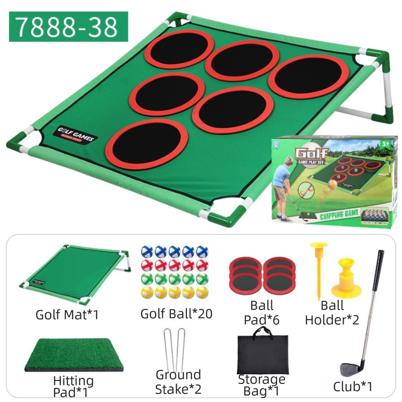 Indoor/Outdoor Golf Hitting Target Game Mat with Stand & Storage Bag - Family Fun Interactive Sports Toy and Practice Aid - Image 3