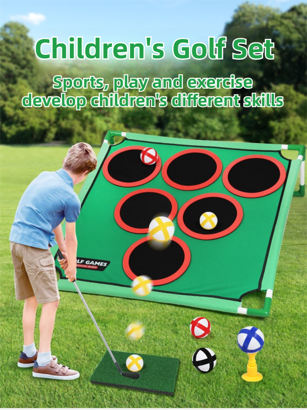 Indoor/Outdoor Golf Hitting Target Game Mat with Stand & Storage Bag - Family Fun Interactive Sports Toy and Practice Aid - Image 4