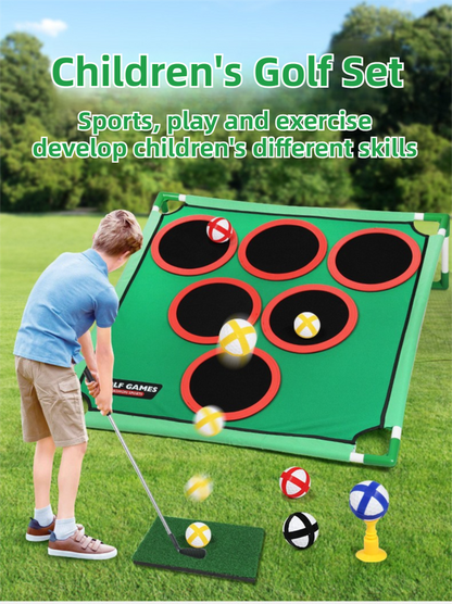 Indoor/Outdoor Golf Hitting Target Game Mat with Stand & Storage Bag - Family Fun Interactive Sports Toy and Practice Aid - Image 4