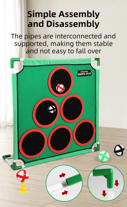 Indoor/Outdoor Golf Hitting Target Game Mat with Stand & Storage Bag - Family Fun Interactive Sports Toy and Practice Aid - Image 8