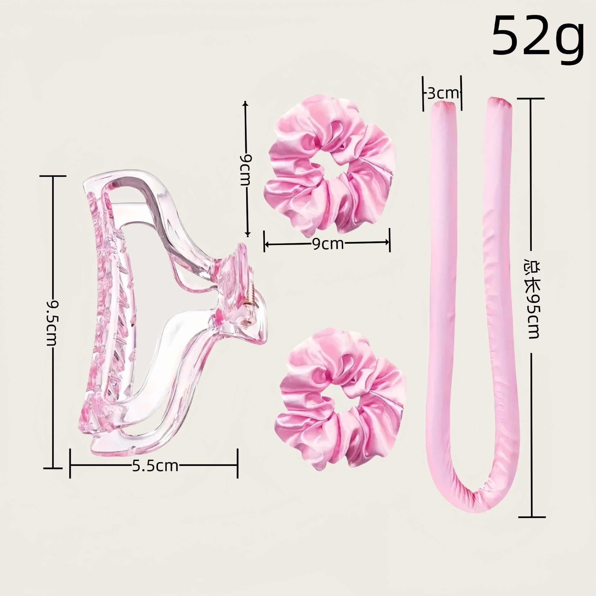 12-Piece Heatless Hair Curler Set for Damage-Free Curls & Comfortable Sleep - Soft Sponge Sleep-In Rollers for DIY Styling (Pink) - Image 2