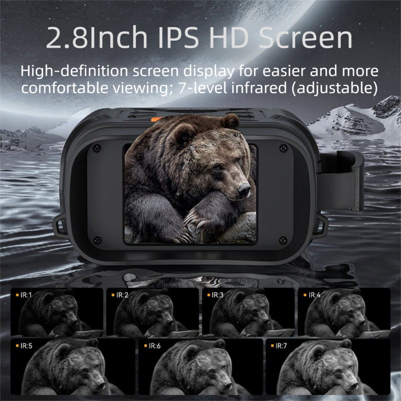 High-Definition Digital Infrared Night Vision Binoculars - 1080P Photo/Video Capture, 10X Digital Zoom for Outdoor Wildlife Observation & Security - Image 4