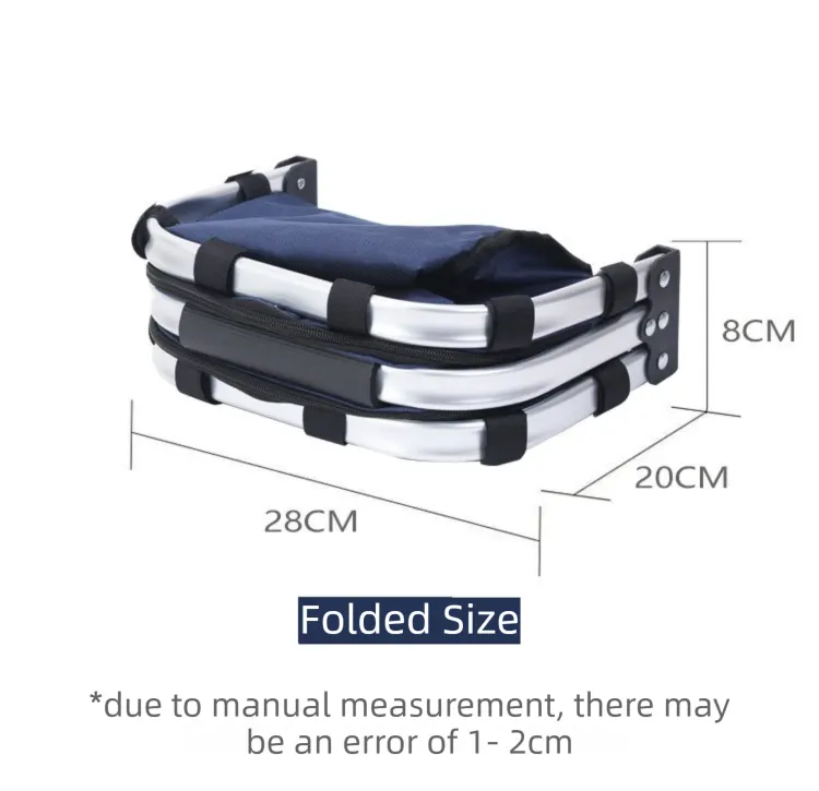 Black Foldable Insulated Picnic Basket With Zipper Lid & Handle - Modern Minimalist Large Capacity Thermal Shopping Basket for Grocery, Camping, and Meal Delivery - Image 5