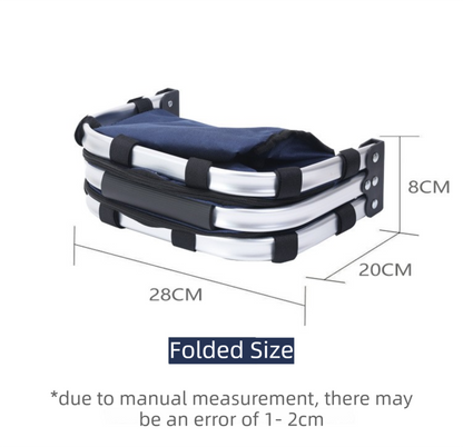 Red Foldable Insulated Picnic Basket With Zipper Lid & Handle - Modern Minimalist Large Capacity Thermal Shopping Basket for Grocery, Camping, and Meal Delivery - Image 5