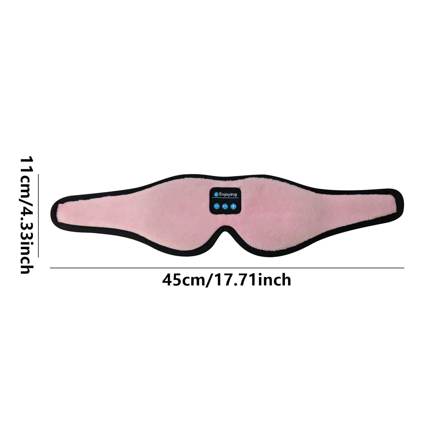 Black 3D Wireless Bluetooth Sleep Mask with Integrated Stereo Headphones - 100% Blackout Memory Foam Eye Mask, Ultra-Long Battery Life & Washable Design - Image 4