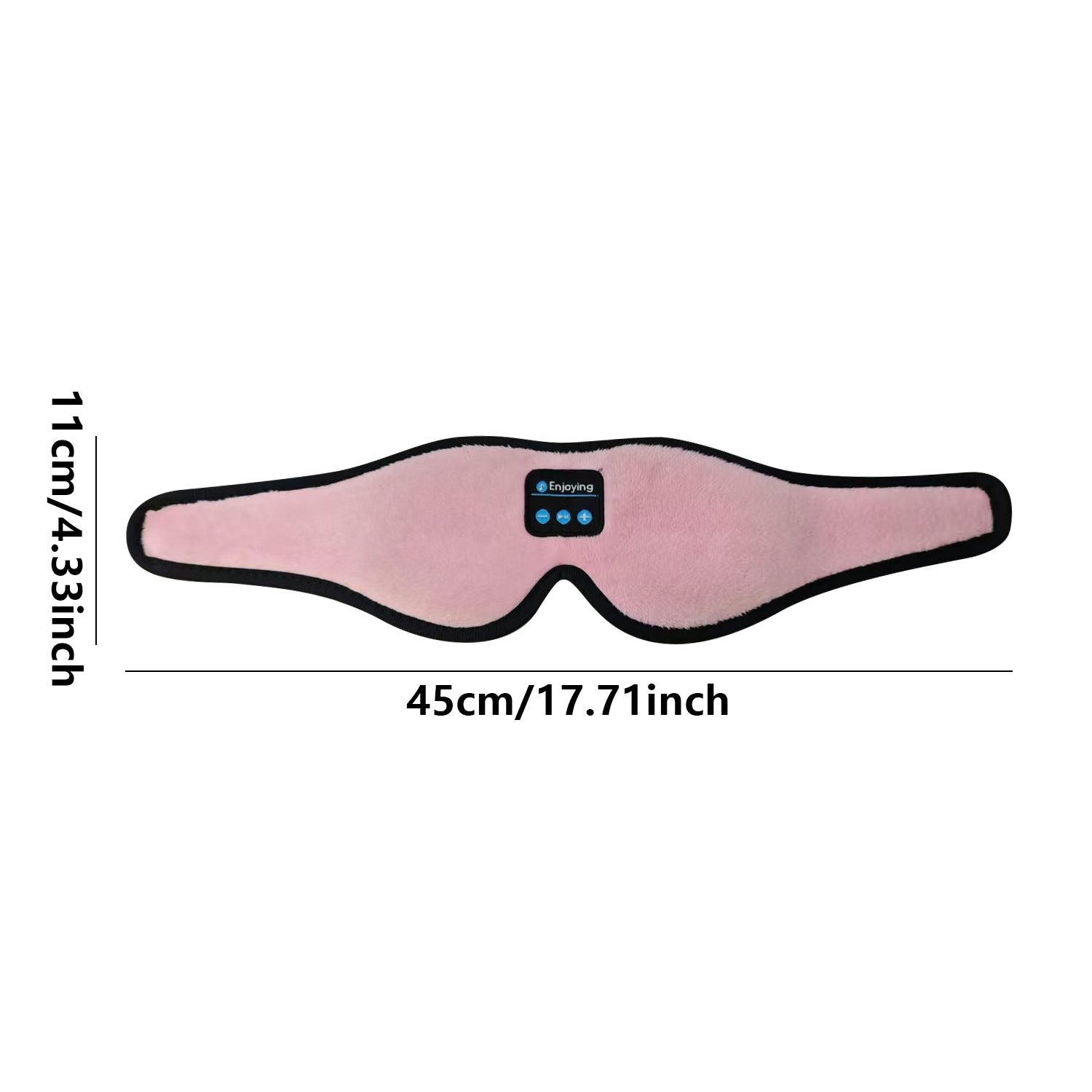 Black 3D Wireless Bluetooth Sleep Mask with Integrated Stereo Headphones - 100% Blackout Memory Foam Eye Mask, Ultra-Long Battery Life & Washable Design - Image 4