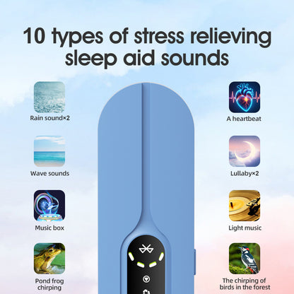 Black SMB-07 Bone Conduction Under-Pillow Speaker -  Bluetooth 5.4 Ultra-Thin Sleep Aid Sound Bar with Dual Speaker Resonance & 36 Built-in White Noise Tracks - Image 6