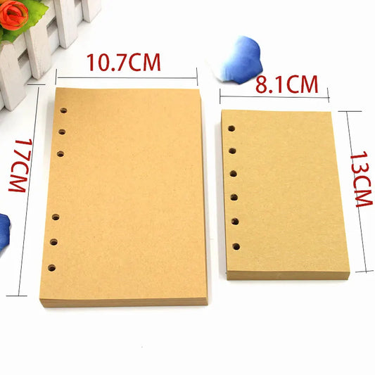 2-Pack A7 Nautical Vintage PU Leather Student Notebook - Pirate Style Strapped Diary with 150 Pages of Refillable Kraft Paper(Coffee Brown) - Image 4