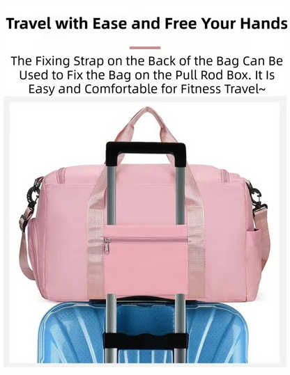 Black Lightweight & Waterproof Sports Gym Bag with Separate Shoe Compartment, Adjustable Strap and Multiple Pockets - Large-Capacity Travel Duffel for Workout, Business & Getaways - Image 5