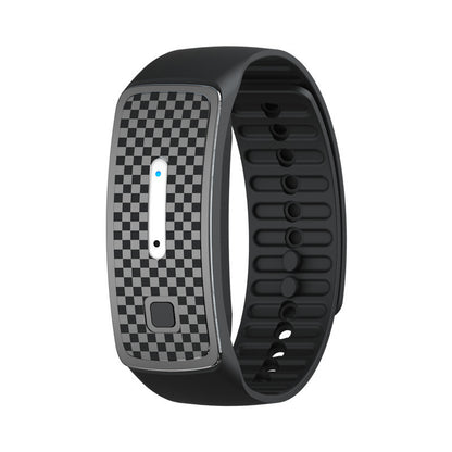 2-Pack Black Portable Ultrasonic Mosquito Repellent Bracelet - Watch Style Insect Repeller, Pure Physical Protection USB Rechargeable