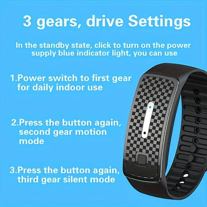 2-Pack Pink Portable Ultrasonic Mosquito Repellent Bracelet - Watch Style Insect Repeller, Pure Physical Protection USB Rechargeable - Image 4
