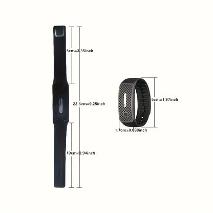 2-Pack Pink Portable Ultrasonic Mosquito Repellent Bracelet - Watch Style Insect Repeller, Pure Physical Protection USB Rechargeable - Image 7