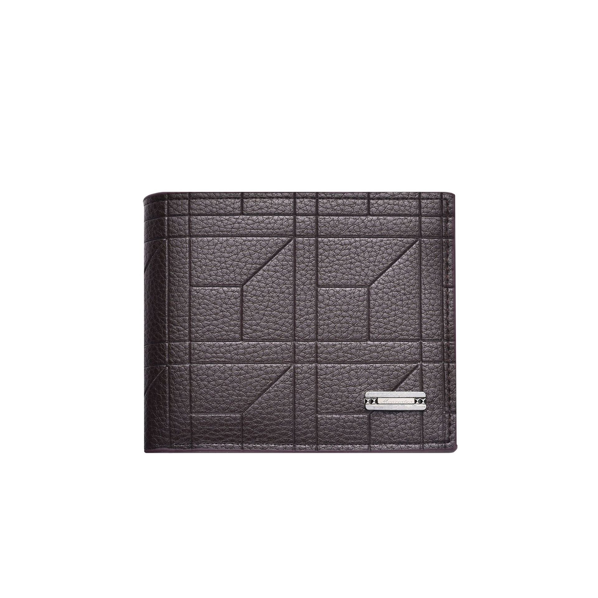 Light Brown Men's Ultra-Thin PU Leather Wallet - Compact & Stylish Bi-fold Purse with Multiple Card Slots