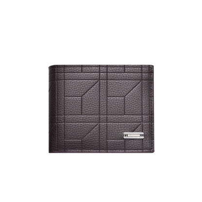Light Brown Men's Ultra-Thin PU Leather Wallet - Compact & Stylish Bi-fold Purse with Multiple Card Slots