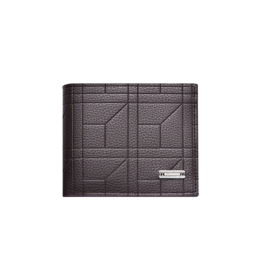 Light Brown Men's Ultra-Thin PU Leather Wallet - Compact & Stylish Bi-fold Purse with Multiple Card Slots
