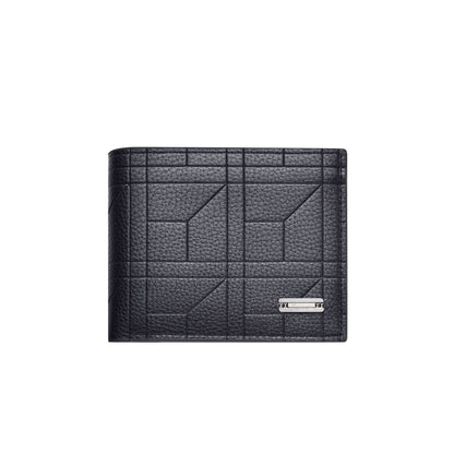 Dark Brown Men's Ultra-Thin PU Leather Wallet - Compact & Stylish Bi-fold Purse with Multiple Card Slots