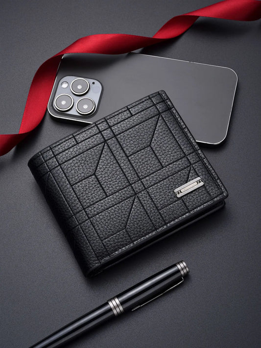 2-Pack Light Brown Men's Ultra-Thin PU Leather Wallet - Compact & Stylish Bi-fold Purse with Multiple Card Slots - Image 2