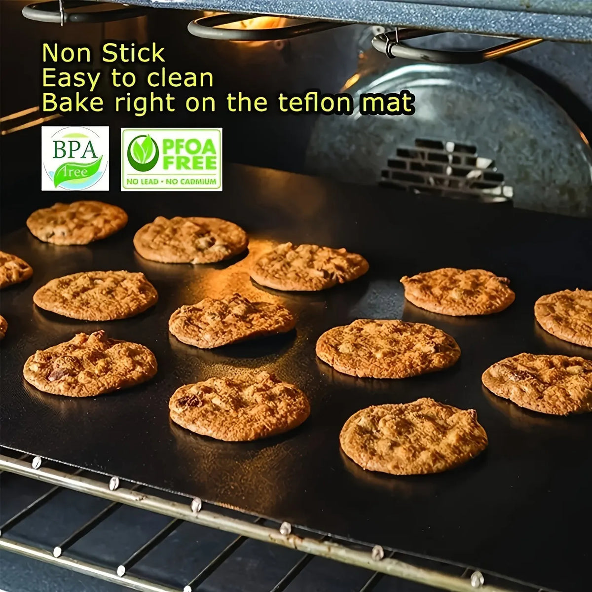 4-Pack 33x40cm Reusable Drip Guard for Ovens, Grills & Microwaves - High-Temperature Resistant Fiberglass Baking Sheet, Heavy Duty & Easy Clean - Image 2