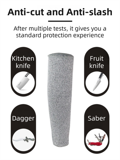 One-Pair 5 Level Cut-Resistant Arm Protection Sleeves(30CM) - Anti-Slash & Anti-Puncture Heavy Duty Safety Guard for Butchering & Construction - Image 3