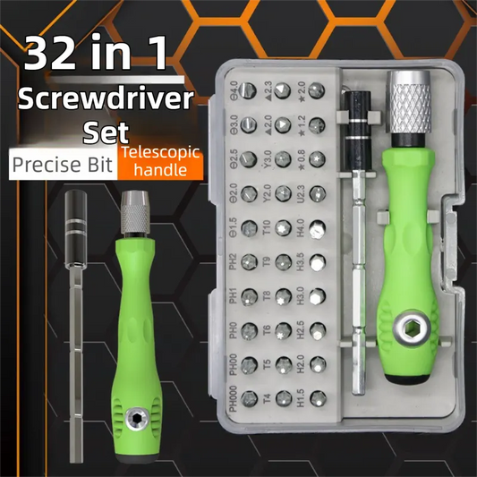 32-in-1 Precision Screwdriver Tool Set - Compact Magnetic Tool Kit for Professional Electronics & Cars Repair - Image 2