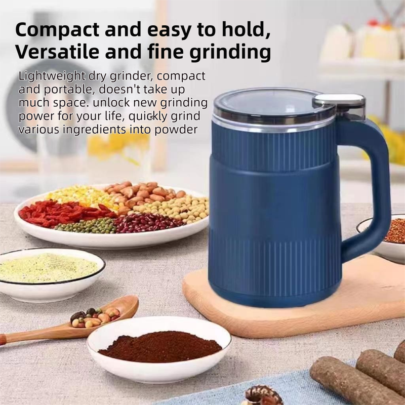 Large Capacity Electric Food Grinder and Pulverizer with 3 Blade Sets- Double-Layer Noise Reduction, Ultra-Fine Mill for Grains, Spices & Coffee Beans - Image 5
