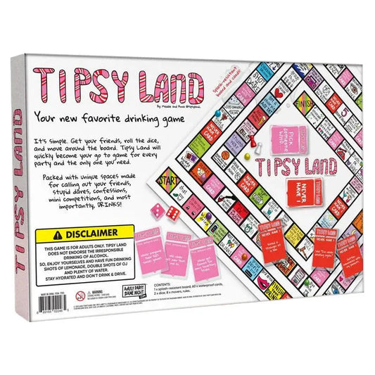 Tipsy Land Party Card & Board Set - Premium Drinking Game and Hilarious Social Icebreaker for Parties & Game - Image 2