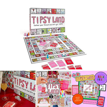 Tipsy Land Party Card & Board Set - Premium Drinking Game and Hilarious Social Icebreaker for Parties & Game - Image 3
