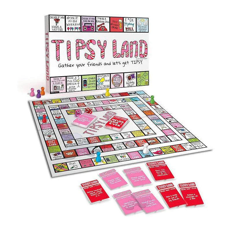 Tipsy Land Party Card & Board Set - Premium Drinking Game and Hilarious Social Icebreaker for Parties & Game - Image 4
