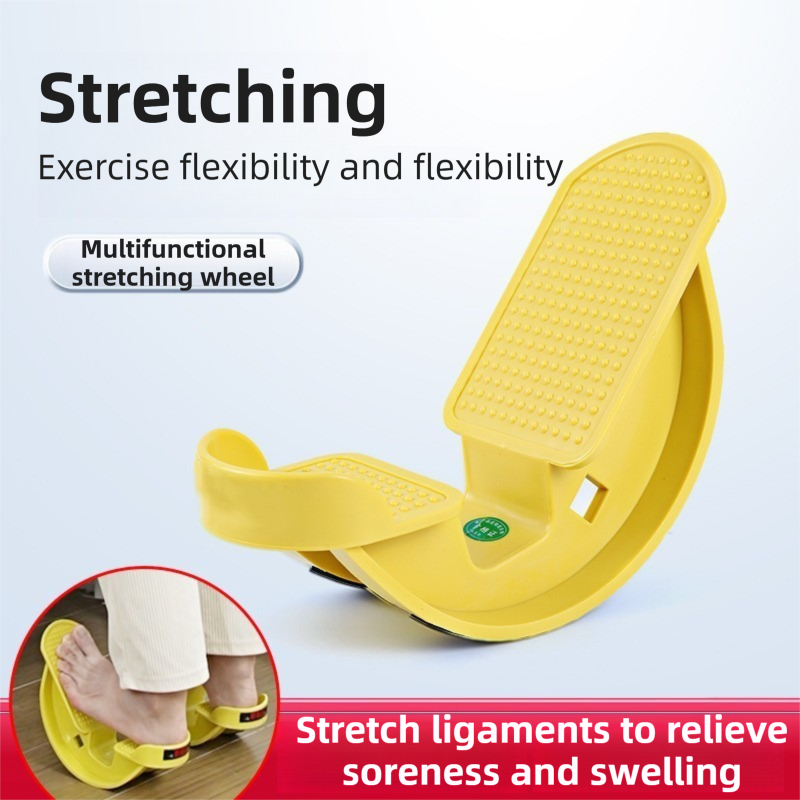 1-Pair Black Reinforced Calf Stretcher Slant Board - Professional Non-Slip Achilles Tendon & Hamstring Stretcher for Physical Therapy, Yoga & Fitness - Image 2