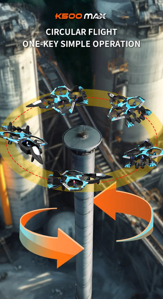 Camouflage Blue 2.4G Remote Control Stunt Fighter Drone  - Manual Toss Launch, One-Key Operation for 360° Flip & Circular Flight, 3-Speed Adjustable Stable Quadcopter with Night Lights - Image 5