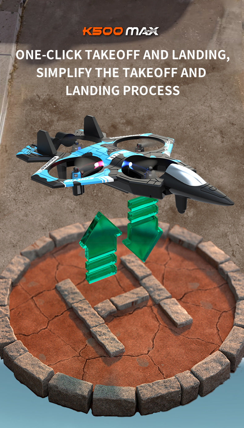 Camouflage Green 2.4G Remote Control Stunt Fighter Drone  - Manual Toss Launch, One-Key Operation for 360° Flip & Circular Flight, 3-Speed Adjustable Stable Quadcopter with Night Lights - Image 7