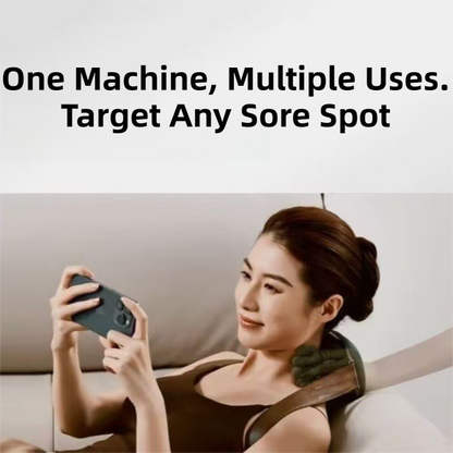 Wireless 4D Bionic 10-Fingers Shoulder & Neck Massager - EMS Micro-current & Vibration Neck Reliever with 2-Level Red Light Heat - Image 3