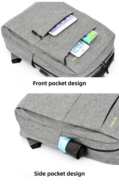 Blue 3-PCS Multi-Functional & Lightweight Backpacks Set for Students - Large Capacity Durable Travel Daypack with USB Charging Port, Fit in 14-Inch Laptop Bag - Image 6