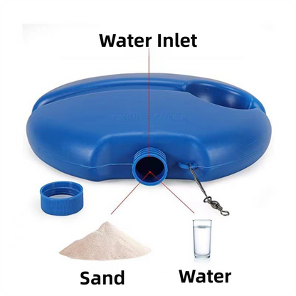 Portable Self-Study Tennis Training Set -  Tennis Rebounder with High-Elasticity String, Baseboard & Durable Training Ball - Image 3