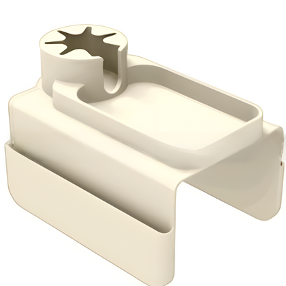 Beige Waterproof Silicone Couch Armrest Cup Holder Tray - Non-Slip & Anti-Spill, Multi-Slot Organizer for Drinks Bottle, Remote, Ipad & snacks
