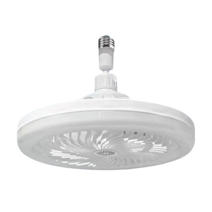 White Quiet Remote LED Ceiling Fan Light with Aromatherapy Slot and Removable E27 Base Socket -  Timer & Dimmable & 3-Speed & 3-Color Temperature Adjustable