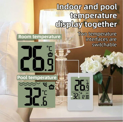 Wireless Pool Thermometer with Indoor Receiver(60M Range) - IPX7 Remote Floating Water Temperature Sensor for Pools, Spas & Hot Tubs - Image 3